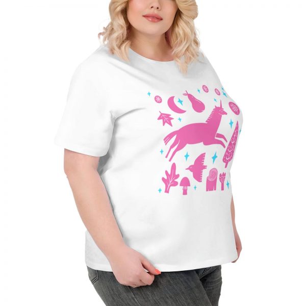 Plus Size Women's Short-sleeved T-shirt - Image 2