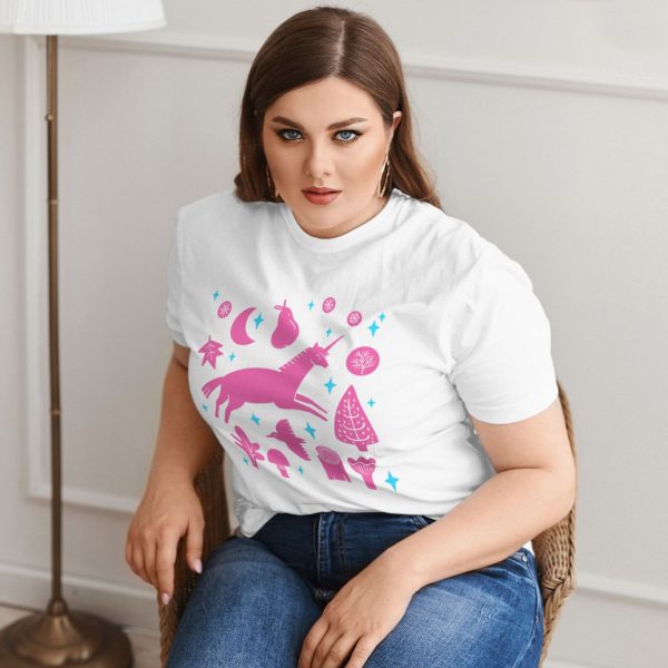 Plus Size Women's Short-sleeved T-shirt - Image 8